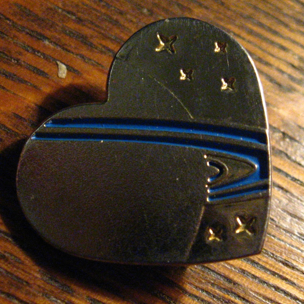 Saturn Planet Variety Heart Outer Space Lapel Pin